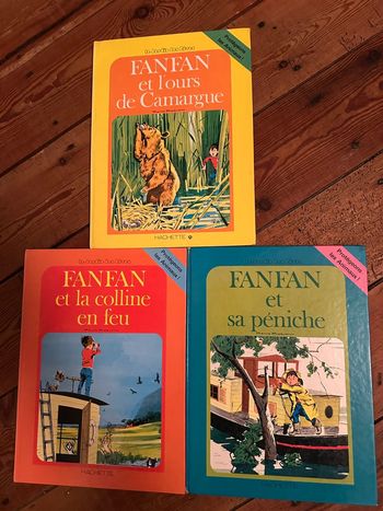 Pierre Probst (auteur Caroline) - Lot de 3 livres Fanfan jardin des rêves grands albums Hachette