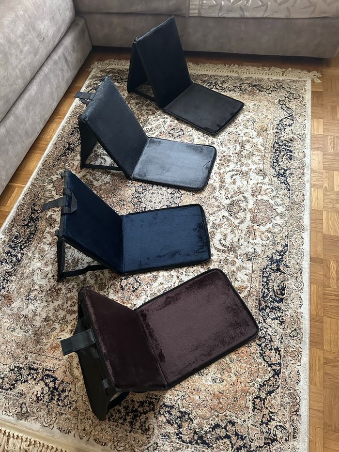 Tapis prière pliable avec dossier - Neuf, confortable, léger