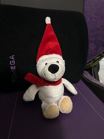 Peluche ourson de noel kinder