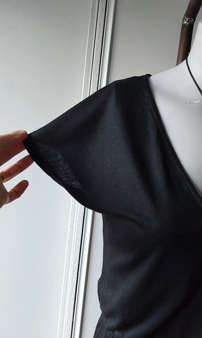 Robe d été coton noir H&M  T 34 - photo numéro 5