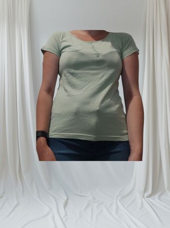 Tee-shirt  été femme vert taille M (38/40)