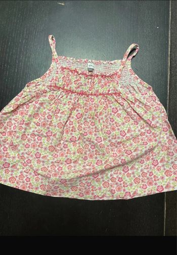 Blouse débardeur liberty rose