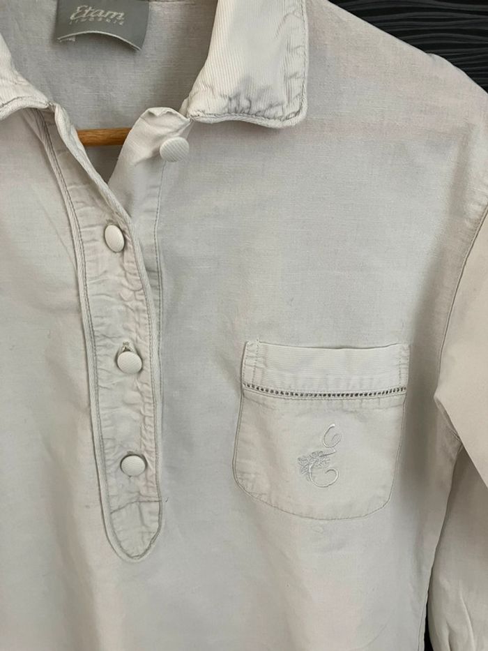 Chemise de nuit crème Etam 36 - photo numéro 2