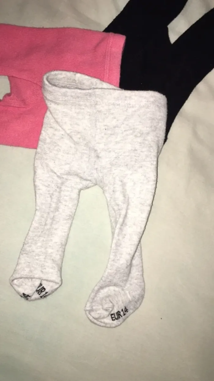Lot de 3 collants bébé - photo numéro 2