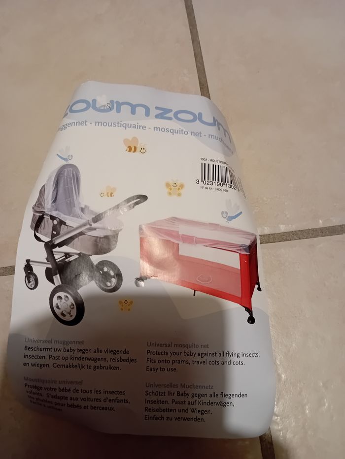 Moustiquaire pour la poussette ou lit parapluie