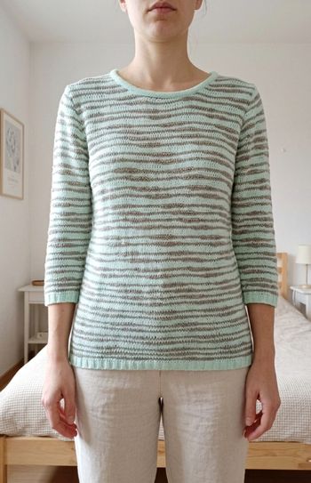 Pull tricoté manches 3/4 femme Damart taille 34/36