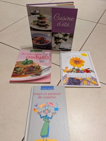 Lot de livres de recettes