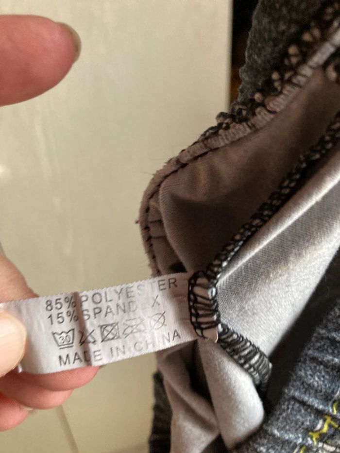 Superbe legging effet jeans et stick stickers taille unique extensible - photo numéro 9