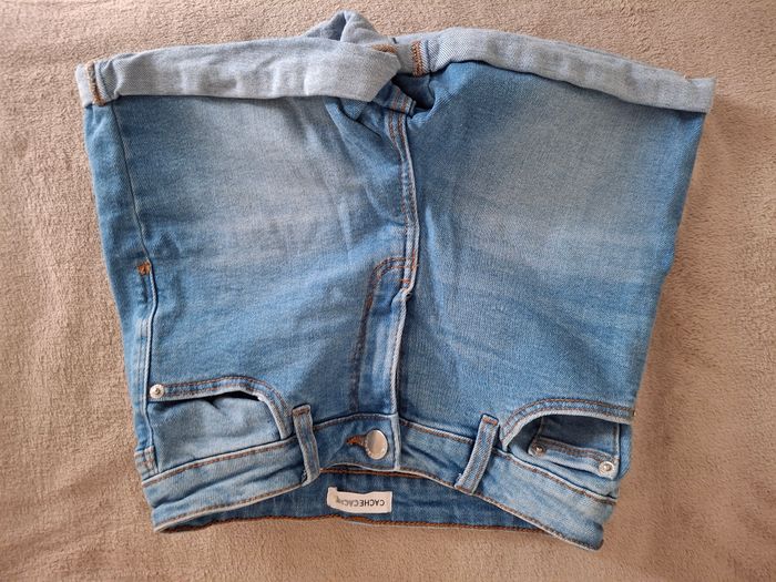 Short en jean cache cache
