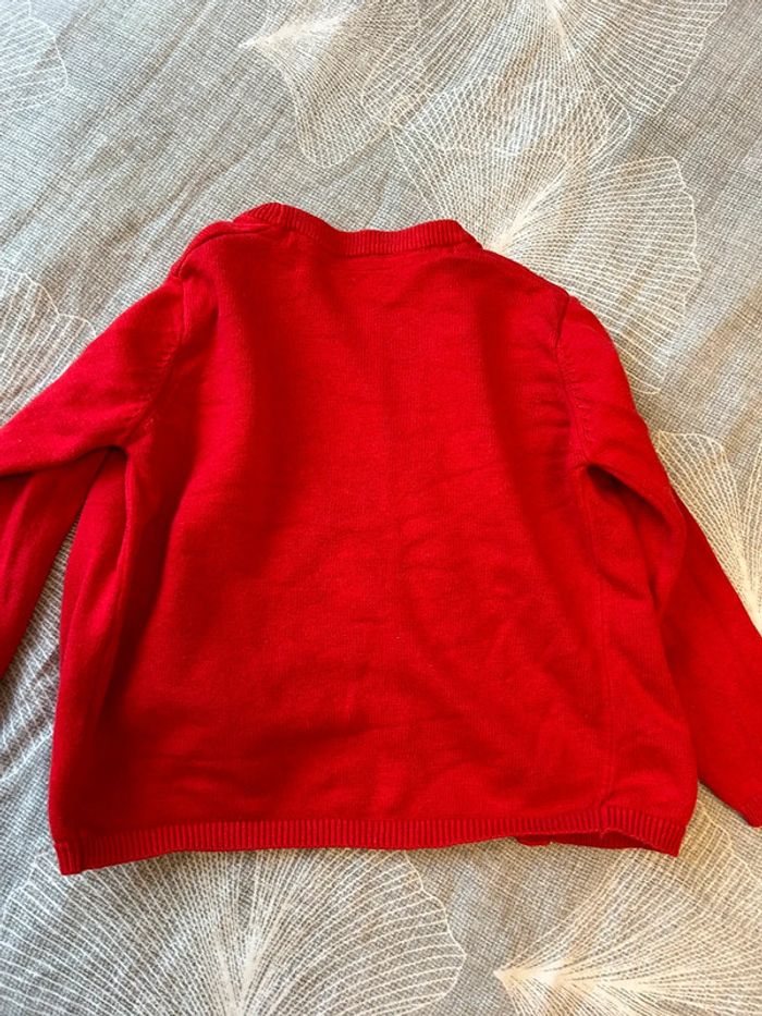 Gilet 92 cm framboise - photo numéro 3
