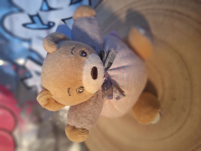 Doudou ourson bébé peluche attache poussette marque Kaloo neuf jamais utilisé - photo numéro 8