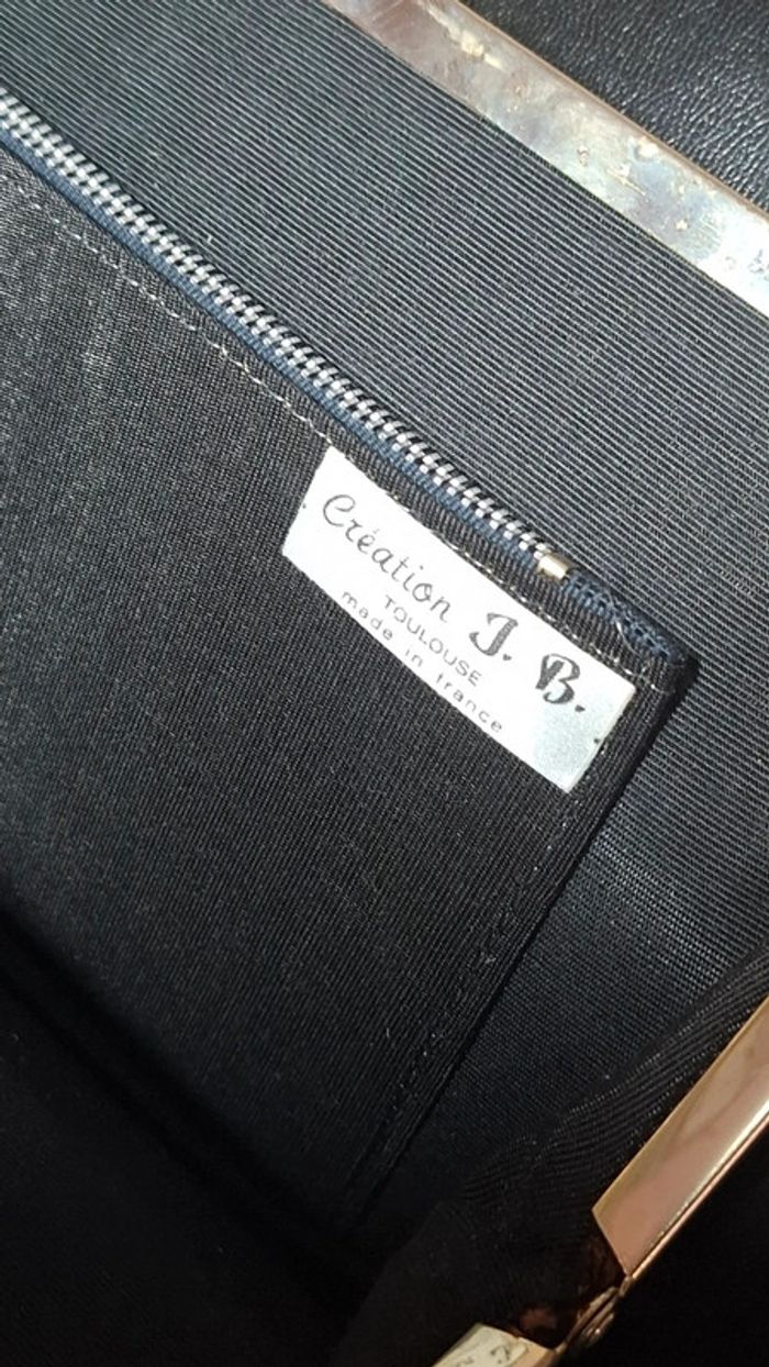 Ensemble sac vintage pochette made in France - photo numéro 13
