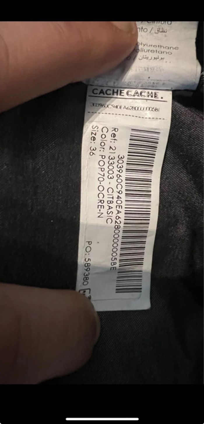 Pantalon femme coupe droite taille 36. Cache cache . En parfait état - photo numéro 5
