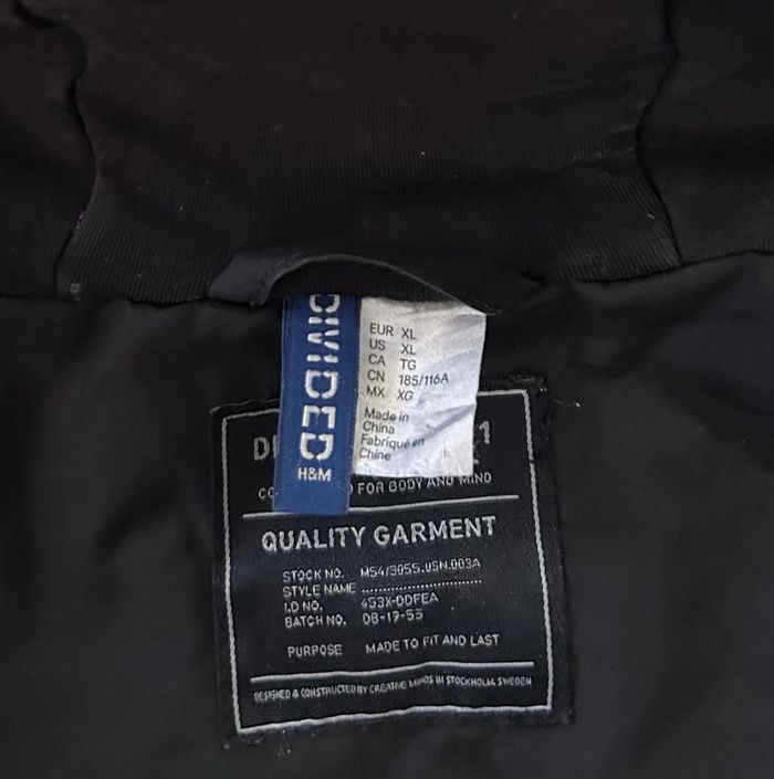 Veste noire h&m homme taille XL - photo numéro 6