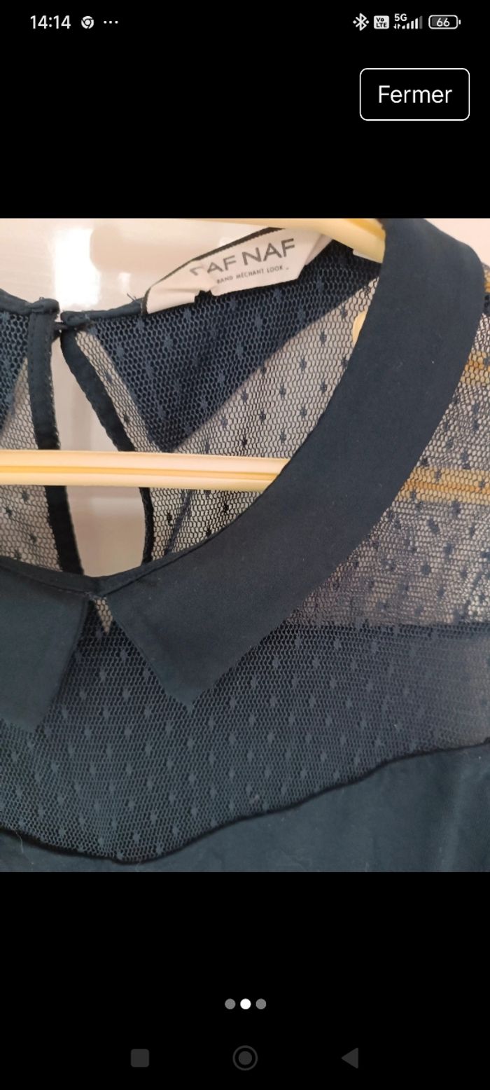 Débardeur Naf Naf bleu marine XS - photo numéro 2