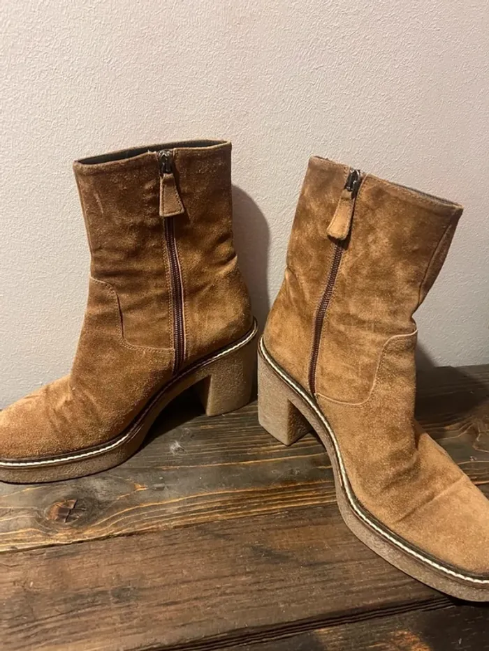 Bottines camel - photo numéro 4