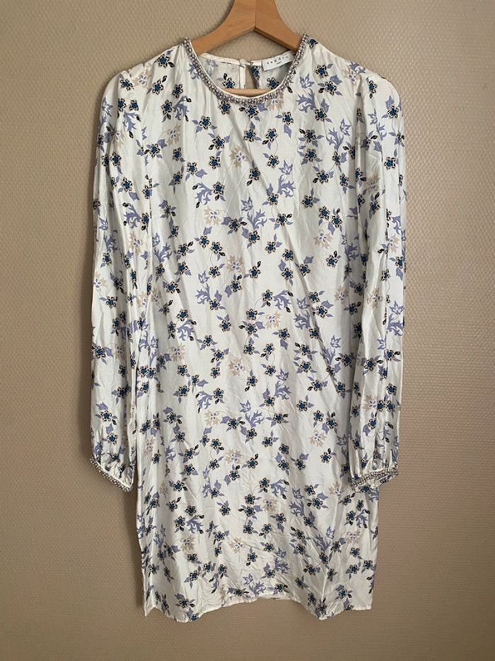 Robe en soie à fleurs Sandro