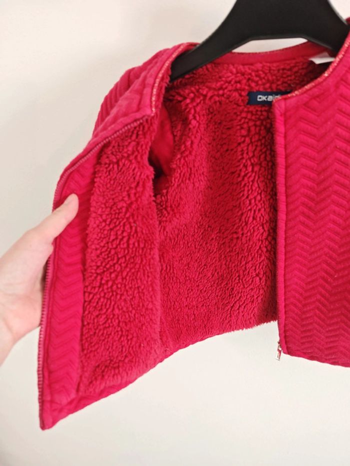 Gilet rose fushia épais 3 ans - photo numéro 4