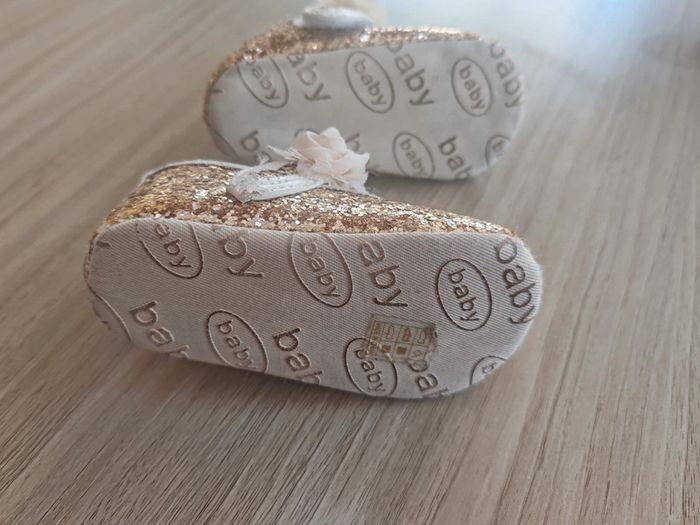 Ballerine dorée pailletée - photo numéro 5