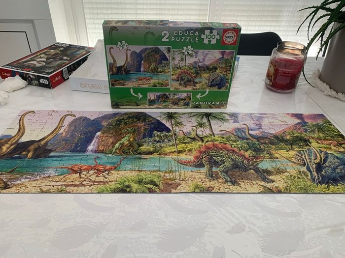 Puzzle 2x 100 pièces dinosaures - photo numéro 2