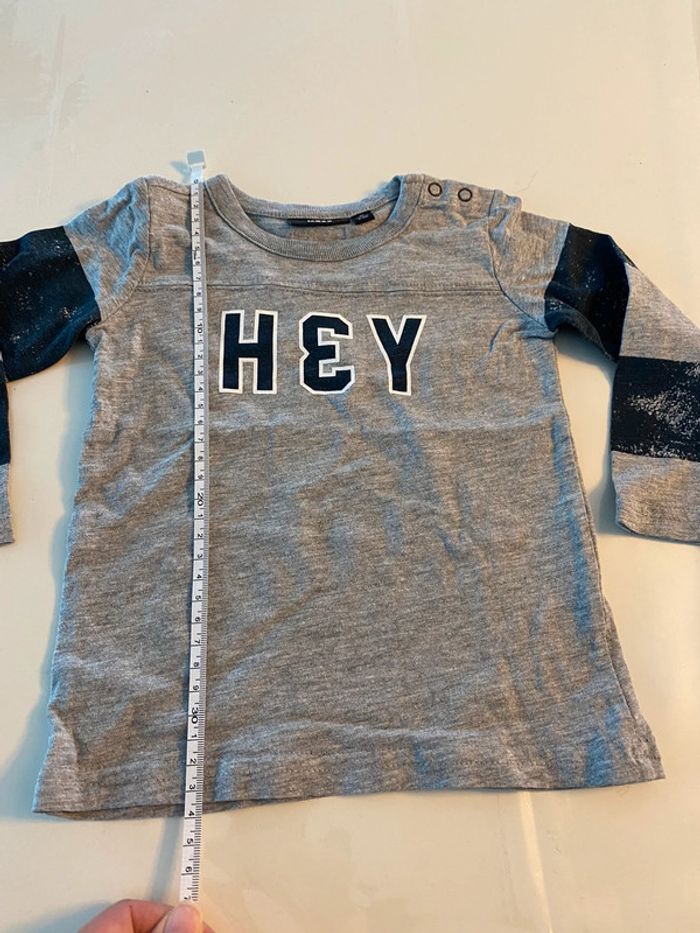 Tee shirt ML Mexx gris 2 ans - photo numéro 3