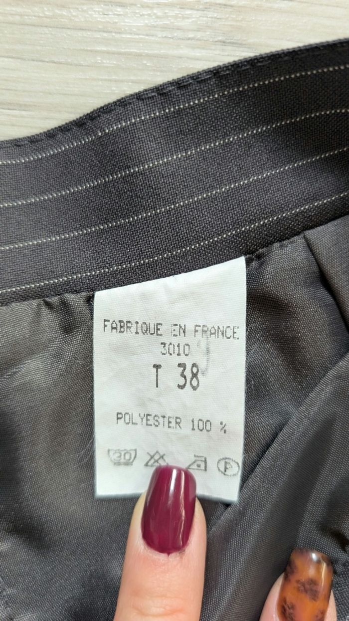 Jupe classe à rayures taille 38 - photo numéro 6