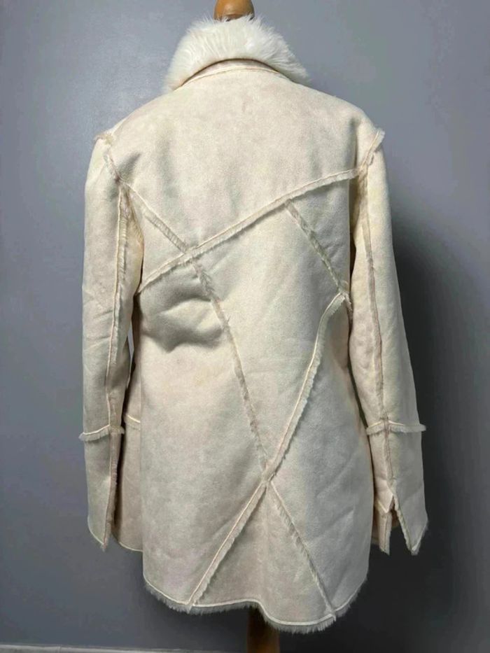 Veste longue en fausse fourrure taille S - photo numéro 5