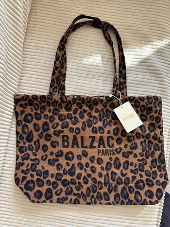 Sac Balzac Paris cabas totbag léopard 