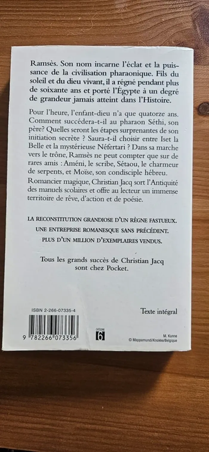 Lot livres Christian Jacq - photo numéro 2