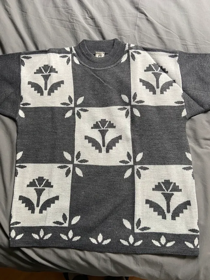 Pull fin gris