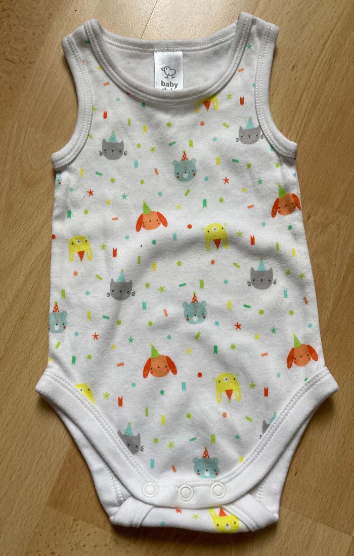 body motif animaux festifs bébé 56 cm - photo numéro 1