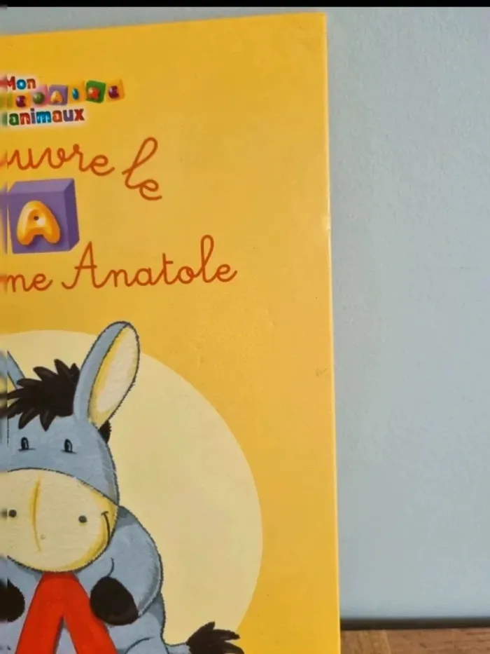 Livre enfant mon abécédaire des animaux découvre le A avec l'âne anatole - photo numéro 2