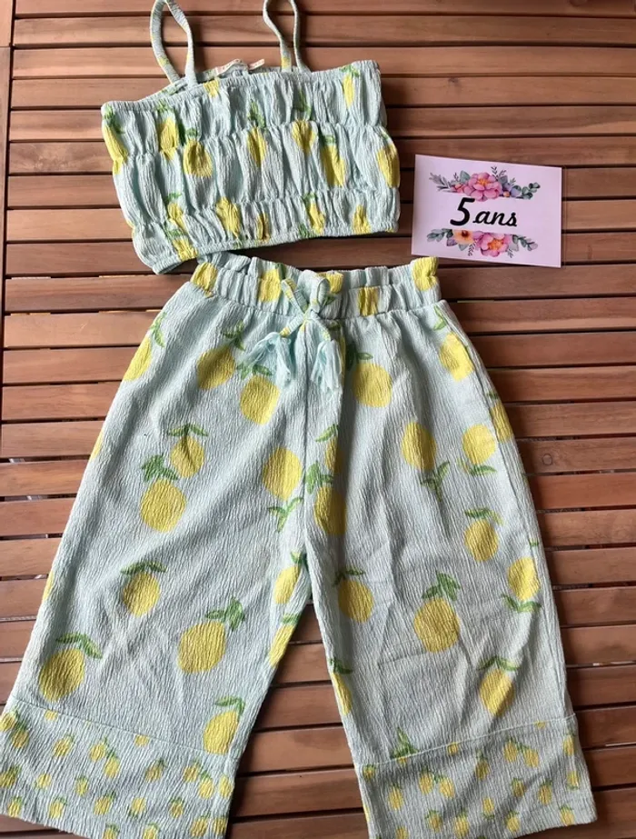 Ensemble sfera citron été 5 ans - photo numéro 2