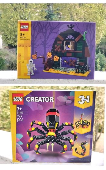 Spécial Halloween Lego la grange d'halloween et l'araignée surprenante