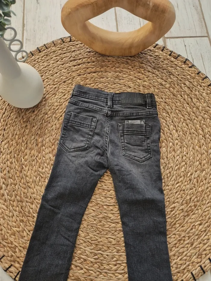 Jeans slim gris taille réglable 4 ans - photo numéro 5