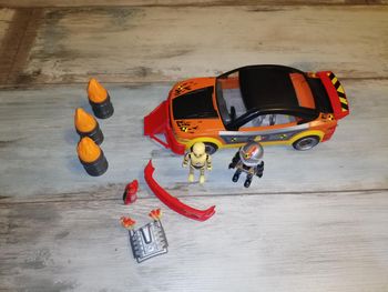 PLAYMOBIL - 70551 - Stuntshow Voiture crash test avec mannequin