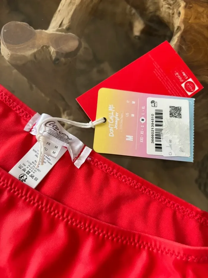 Bas de maillot de bain Don't call me Jennyfer Rouge Coca-Cola - photo numéro 4