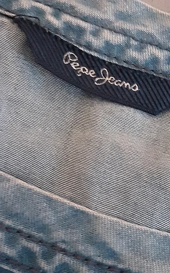 haut et t-shirt Pepe Jeans bleu taille M - photo numéro 2