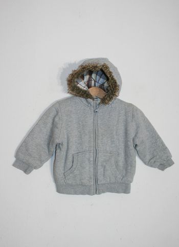 Sweat gris doublé ZARA 18/24m