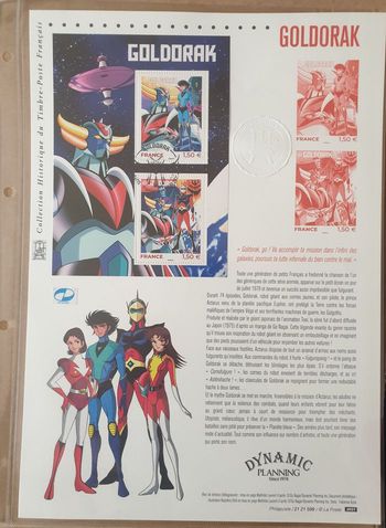 Goldorak. Document philatélique Rare épuisé