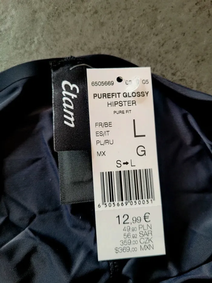 Culotte maillot de bain hipster noir L Etam neuf - photo numéro 9