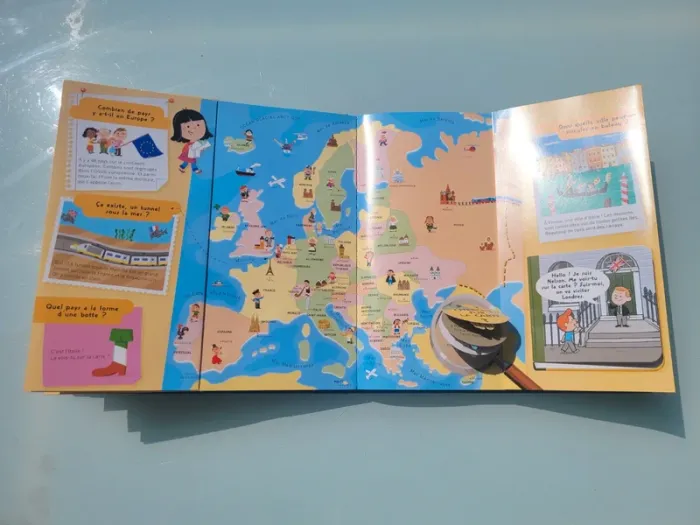 Livre animé de flaps, tirettes.. Kididoc grand format 🌎 Le Kididoc autour du monde 🌎 (94) - photo numéro 7