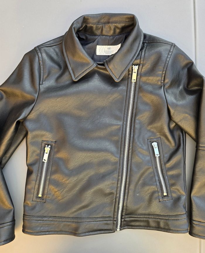 Veste de style motard  motard 8-9 ans fille H&M - photo numéro 8