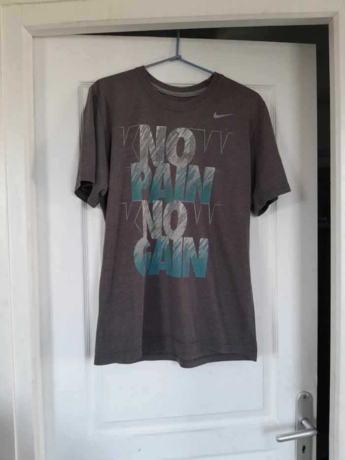 Tee shirt Nile imprimé no pain no gain taille S