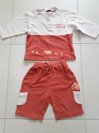 Ensemble t-shirt + short - 18 mois