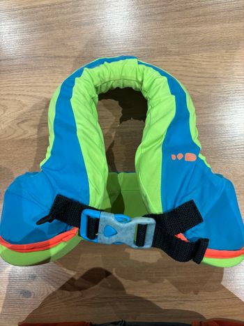 Gilet de natation swimvest+ vert bleu Decathlon