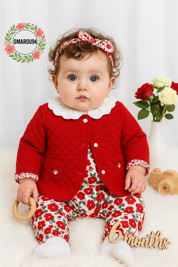 Ensemble complet 4 pièces sergent major fille 6 mois 🎀