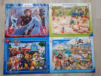 Lot de 4 puzzles Ravensburger à partir de 4 ans