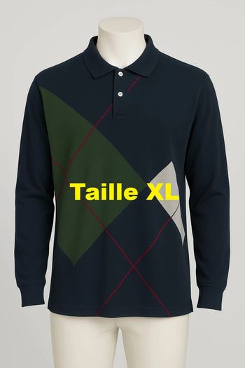 Polo manche longue bleu marine vert gris bordeaux Old Navy