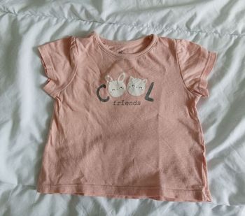T-shirt rose MC 6 mois 